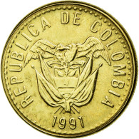 Monnaie, Colombie, 20 Pesos, 1991, TTB+, Aluminum-Bronze, KM:282.1 - Kolumbien