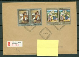 Finland 1975 FDC Yv 2 X 728/29 Registered Letter Sent To Bruges (Belgium) - Cartas & Documentos