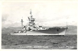 CROISEUR MONTCALM PHOTOGRAPHE MARIUS BAR TOULON TORPILLEUR MARINE NAVIRE DE GUERRE PAQUEBOT BOAT TRANSPORT BATEAU - Warships