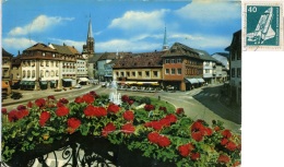 GERMANIA  BADEN-WUERTTEMBERG  EMMENDINGEN  Blick Auf Marktplatz Und Stassencafé - Emmendingen