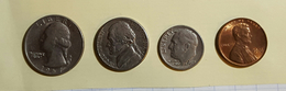 Etats Unis Quater Dollards 1967 Five Cent 1972 One Dime 1966 On Cent1976 Voir Les Deux Photos - Kilowaar - Munten