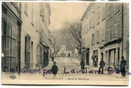 - SOLLIES - PONT - ( Var ), Rue De La République, Enfants, Homme, écrite, 1924, Timbre Taxe, BE, Scans. - Sollies Pont