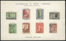 Lot Of Specimens Of Waterlow Ltd. Of London, With Stamps Of Uruguay (4), Ecuador (2), Cuba And Panama, Printed In... - Vrac (max 999 Timbres)