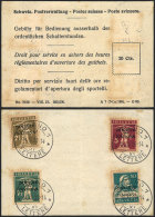 Postal Form To Pay The Fee For Service Outside Normal Working Hours, On Reverse It Bears 4 Offical Stamps... - Covers & Documents