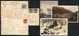 3 Nice Postcards Mailed Between 1913/1930, One With Postage Due Marks, Good Views, VF Quality! - Cartas & Documentos