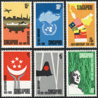 Yvert 97/102, 1969 Singapore 150 Years, Complete Set Of 6 Unmounted Values, Excellent Quality, Catalog Value Euros... - Singapore (1959-...)