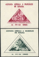 Yvert 26/27, 1945 Congress Of Engineers, The Set Of 2 Values Issued Without Gum, VF Quality, Catalog Value Euros... - Blocks & Kleinbögen