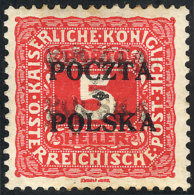 Sc.J1, With DOUBLE IMPRESSION Of The Overprint Variety, VF Quality, Interesting! - Portomarken