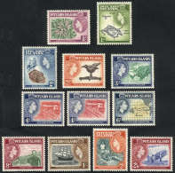 Sc.20/30 + 31, 1957/8 Ships, Maps Etc., Complete Set Of 12 Unmounted Values, Excellent Quality, Catalog Value... - Pitcairninsel