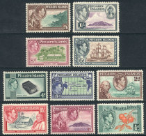 Sc.1/8, 1940/51 Ships, Complete Set Of 10 Unmounted Values, Excellent Quality! - Pitcairn