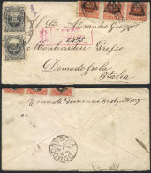 Registered Cover (with Its Original Long Letter Written In Italian) Dated Chorrillos 7/DE/1859, Sent From Lima To... - Perù