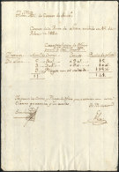 Document Dated 19 February 1820 About The Official Correspondence For The Regional Governor Intendente Of Lima, VF... - Peru