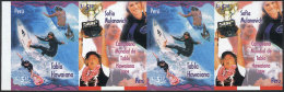 Sc.1524, 2006 Sport (surfing), IMPERFORATE STRIP Consisting Of 2 Sets, Excellent Quality, Rare! - Pérou