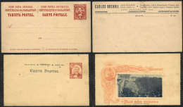 2 Old Postal Stationeries, One With Private Impression On Reverse, The Other One Illustrated: Procession Of Our... - Paraguay