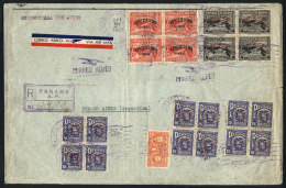 Registered Airmail Cover Posted From Panamá To Buenos Aires (Argentina) On 27/SE/1941, Franked With Sc.C68... - Panama