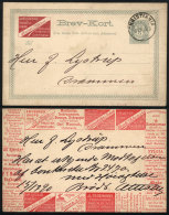 5o. Postal Card With Many Advertisements Printed On Front And Back: Medicine, Chocolate, Tobacco, Music,... - Ganzsachen