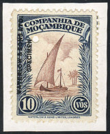 10c. Sailing Boat, SPECIMEN Of Waterlow & Sons Ltd. In A Color Different From The Adopted One, With 'Waterlow... - Mosambik