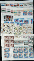 Lot Of VERY THEMATIC Modern Sets In Blocks Of 4 Or Larger, All Unmounted And Of Excellent Quality, Yvert Catalog... - Lots & Serien