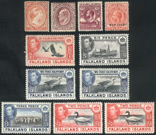 Lot Of Old Stamps, Very Fine General Quality (some Of The Mint Stamps Without Gum), Scott Catalog Value Approx.... - Falkland Islands