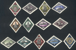Sc.176/188, 1923 Memel Lighthouse, Port, Castle And Other Topics, Cmpl. Set Of 13 Values, Mint Very Lightly Hinged,... - Litouwen