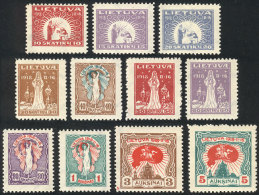 Sc.70/80, 1920 Anniversary Of Independence, Cmpl. Set Of 11 Values Of VF Quality! - Lituania