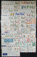 27 Covers Sent By Airmail To Argentina Between 1957 And 1960, Wide Range Of Interesting Cancels, Very Useful Lot... - Libano