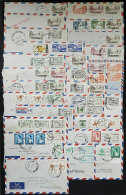 27 Covers Sent By Airmail To Argentina Between 1957 And 1960, Wide Range Of Interesting Cancels, Very Useful Lot... - Liban