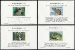 HBC Nature Conservation Campaign Seal: 12 Small Sheets, Each With A Very Pretty Cinderella, Topics: Animals,... - Otros & Sin Clasificación
