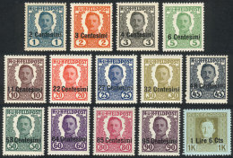 Sc.N20/N33, 1918 Complete Set Of 14 Values, Mint Lightly Hinged, VF Quality, Catalog Value US$84 - Non Classés