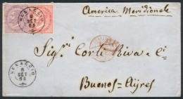 6/SEP/1864 MENAGGIO - ARGENTINA: Cover Franked By Sc.31 + 32 (Sa.L20+L21), Datestamp Of Menaggio, With Several... - Other & Unclassified