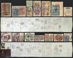 Fantastic Argentine Passport For A Citizen Born In Italy, Granted In 1925, MUCH USED In Several Trips And With A... - Revenue Stamps