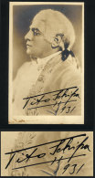 SCHIPPA, Tito: Tenor, Postcard With His Photo And Signature, Dated 1931, With A Very Small Spot Below Else... - Sonstige & Ohne Zuordnung