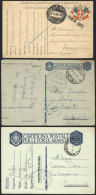 3 Postcards For For Soldiers' Mail Used Between 1915 And 1942, Interesting! - Andere & Zonder Classificatie