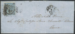 Entire Letter Franked By Sc.34a (type II), Sent From Modena To Parma On 4/FE/1867, Very Fine Quality! - Sonstige & Ohne Zuordnung