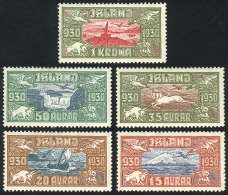 Sc.C4/Cb, 1930 Complete Set Of 5 Values, Mint Lightly Hinged, VF Quality, Catalog Value US$290+ - Posta Aerea