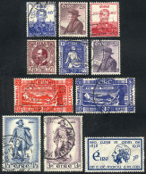 Small Lot Of Used Stamps, Some With Interesting PERFIN, VF Quality, Yvert Catalog Value Euros 65. - Colecciones & Series