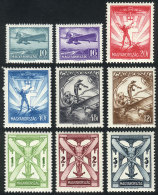 Sc.C26/C34, 1933 Cmpl. Set Of 9 Values, Mint Lightly Hinged (but The High Value With Strong Hinge Mark), Fine To VF... - Nuovi