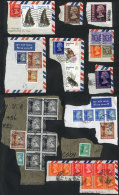 Lot Of Good Stamps On Fragments, Including High Values, VF Quality! - Lots & Serien