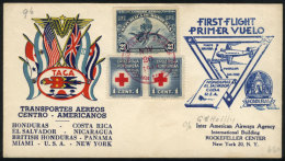 20/NO/1943 TACA - New York First Flight, Without Arrival Backstamps, Excellent Quality! - Honduras