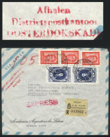 Express Airmail Cover Sent From Argentina To Amsterdam On 4/DE/1970, Interesting Red Mark Of The Dutch Post On... - Storia Postale