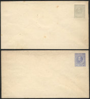 Unused 5c. Ultramarine And 12½c. Light-gray Envelopes, Very Fine Quality! - Material Postal