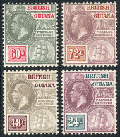 Sc.104/107, The 4 Key Values Of The Set, VF Quality, Catalog Value US$104+ - British Guiana (...-1966)