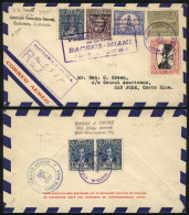 5/DE/1931 Barrios - Miami First Flight, Cover Franked By Sc.C17/C19 + Other Values, Sent To San Jose (arrival... - Guatemala