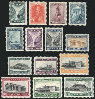 Sc.321/334, 1927 Complete Set Of 14 Values, Mint Lightly Hinged, VF Quality, Catalog Value US$245 - Nuevos