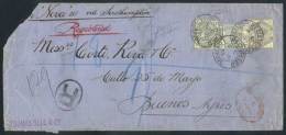 8/JUN/1885 LIVERPOOL - ARGENTINA: Registered Cover Franked By Sc.103 + 105 + 107, With Buenos Aires Arrival... - Altri & Non Classificati