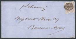 9/DEC/1860 ? - ARGENTINA: Folded Cover Franked By Sc.27, With Numeral "39" Cancel, Sent To Buenos Aires. On Reverse... - Altri & Non Classificati