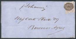 9/DEC/1860 ? - ARGENTINA: Folded Cover Franked By Sc.27, With Numeral "39" Cancel, Sent To Buenos Aires. On Reverse... - Autres & Non Classés