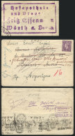 'O.A.S.' Cover Franked With 3p. And Cancelled 'ARMY POST OFFICE', Sent To Argentina On 9/JA/1946, Forwarded To... - Otros & Sin Clasificación