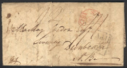 Entire Letter Dated 12/SE/1817 Sent From London To Dunbeath On 12/SE/1817, Interesting Postal Markings, And A Long... - ...-1840 Precursori