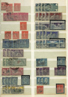 Stockbook With Good Stock Of Stamps Issued Between Circa 1850 And 1940, Used And Mint (some Without Gum). Some... - Collezioni